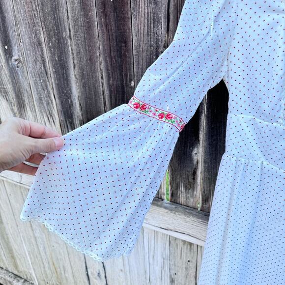 Vintage Roberta California 60s 70s Boho Hippie Peasant Dress Women's - Picture 9 of 11